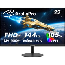 22 Inch Gaming Monitor 144Hz, FHD Computer Monitor, 105% sRGB 1080p