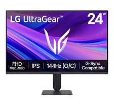 LG 24G411A-B 24" FHD Gaming Monitor, 144Hz, G-Sync, FreeSync, Black