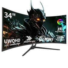 UltraWide 34 inch Curved Monitor 1500R PC Screen 34 inch gaming monitor