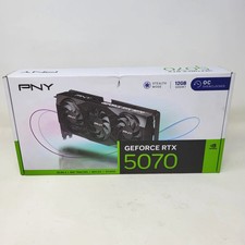 New PNY GeForce RTX 5070 OC Triple Fan 12GB GDDR7 Graphics Card 