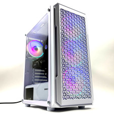 Gaming Desktop PC GeForce RTX 4060 Intel i7-11700 32GB DDR4 1TB SSD Win11 White