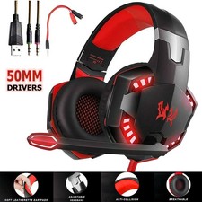 Gaming Headset for PS4, Xbox, PC, PS5 Noise Cancelling Over Ear Headphones + Mic