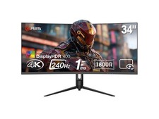 ABS 34" Ultrawide UWQHD 2K 1440P (Quasi 4K)  240Hz with AMD FreeSync 1ms HDR400