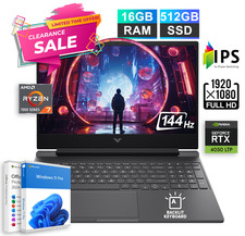 2026 HP Victus Gaming Laptop 15.6" Ryzen 7 NVIDIA RTX 4050, 16GB RAM & 512GB SSD