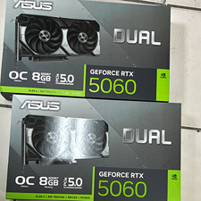 ASUS Dual OC NVIDIA GeForce RTX 5060 8GB GDDR7 PCIe 5.0 Graphics Card