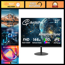 27" 144Hz Gaming Monitor, FHD 1080p IPS Display, Ultra-Slim, Fast Response Time
