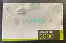 MSI GeForce RTX 5080 16G SUPRIM 16GB SOC Gaming Graphics Card - Silver
