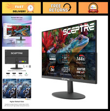 22" FHD 1080p Gaming Monitor, 144Hz Refresh Rate, HDMI, DisplayPort, Speakers