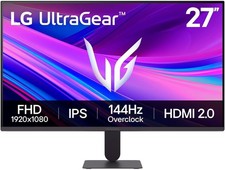 LG 27" UltraGear FHD 144Hz Overclock Gaming Monitor with AMD FreeSync (27G411A)™