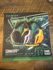 Letton L7 50 MM Loudhailer Gaming Headset Rotary Microphone Padded Lt Purple
