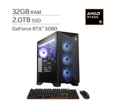 NEW MSI Aegis Gaming Desktop AMD Ryzen 9 9900X GeForce RTX 5080 32GB RAM 2TB SSD