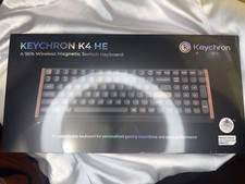 Keychron K4 HE 96% Wireless Hall Effect Keyboard NumberPad WoodAccentFrame Black