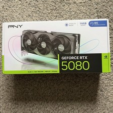 PNY NVIDIA GeForce RTX 5080 16GB GDDR7 Overclocked Graphics Card