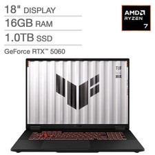 ASUS TUF 18" FHD+ 144Hz AMD Ryzen 7 260 16GB DDR5 1TB RTX 5060 W11 Gaming Laptop