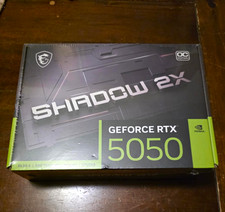 MSI NVIDIA GeForce RTX 5050 Shadow 2X OC 8GB GDDR6 Graphics Card