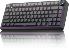F75 Pro Wireless Mechanical Keyboard,75% Hot Swappable with Knob RGB Backlit
