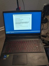 MSI Thin GF63 Gaming Laptop I7 2.3ghz 512gb, 16gb Ram, RTX 3050 6gb AS iS Read