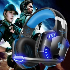 3.5mm Gaming Headset with Mic Headphone Stereo Surround For PS5 PS4 PC Xbox One