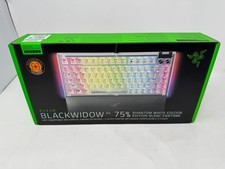 New Sealed Razer Blackwidow V4 75% RGB Mechanical Gaming Keyboard Phantom White
