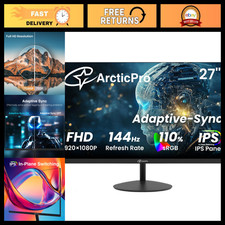 27" FHD 1080p Gaming Monitor, 144Hz Refresh Rate, IPS Display, Ultra-Slim Design