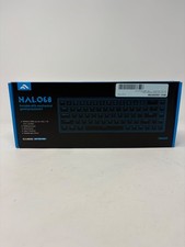 Halo68 Portable 60% Mechanical Gaming Keyboard Black Wired Type-C Compact RGB