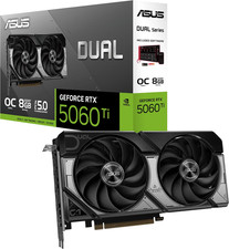 ASUS Dual GeForce RTX 5060 Ti 8GB GDDR7 OC Edition Gaming Graphics Card
