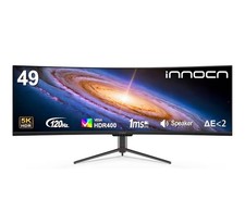 innocn 49" curved monitor ultrawide gaming 5k2k 120hz 32:9 qhd 5120 x 1440p comp