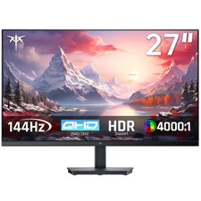 KTC 27 Inch QHD 144Hz Gaming Monitor 2K 1440P FreeSync & G-Sync H27T27S Eye Care